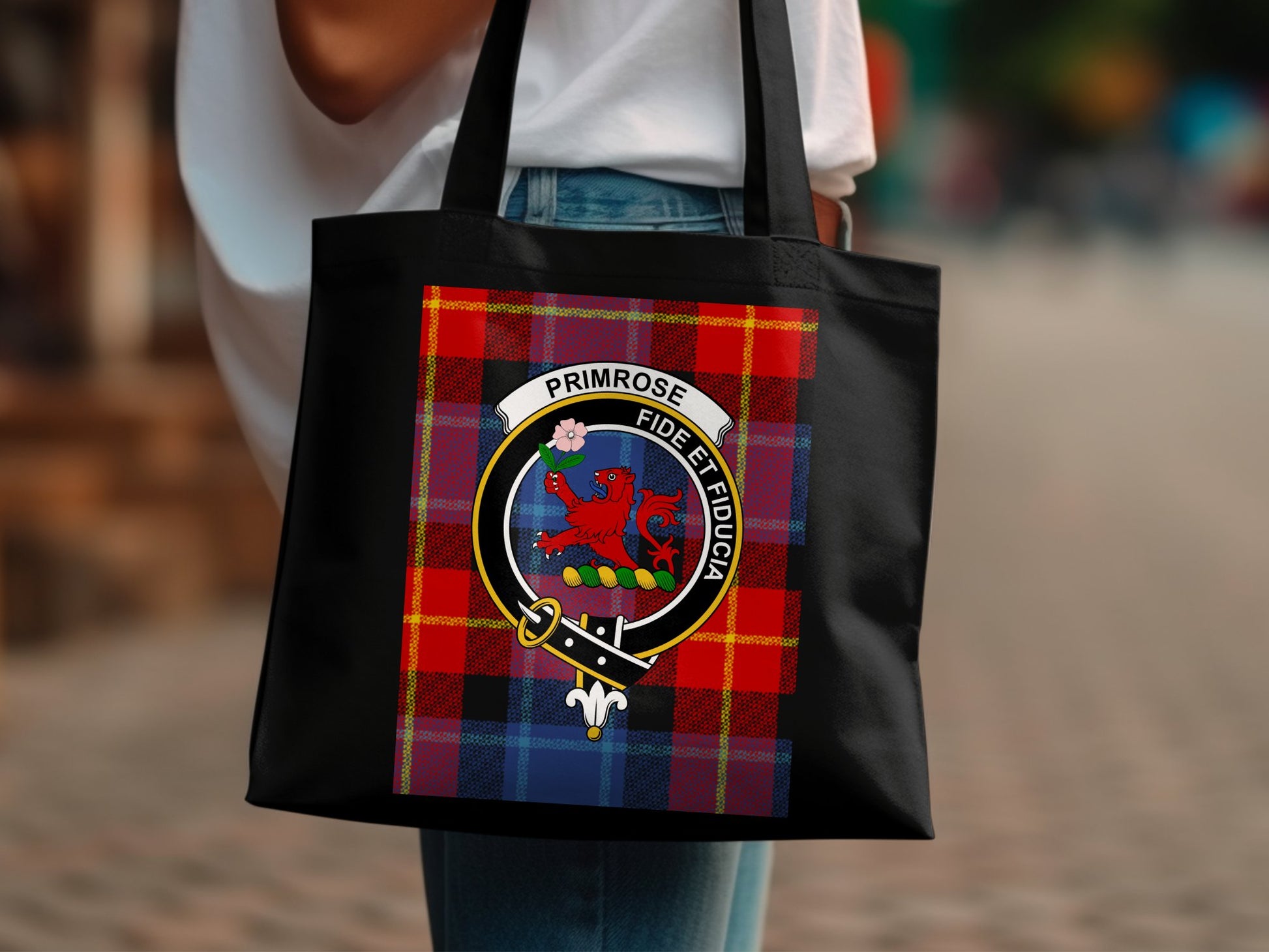 Scottish Clan Crest Featuring Red Lion Design Tote Bag - Living Stone Gifts