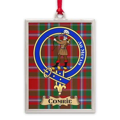 Scottish Clan Comrie Tartan Crest Ornament product