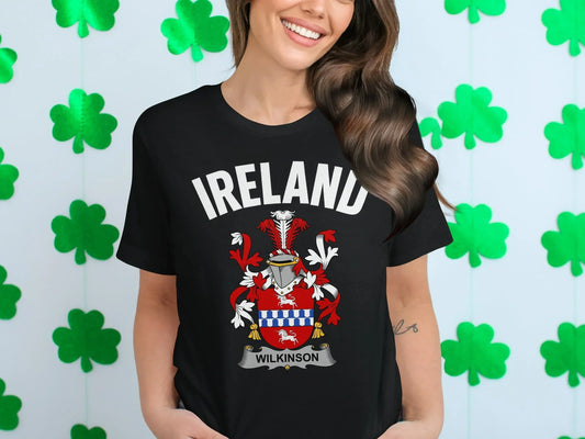 Ireland Wilkinson Family Crest Design T-shirt product type