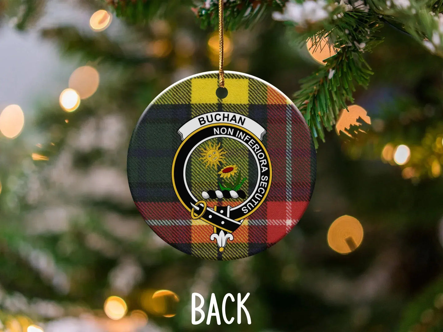 Buchan Non Inferior Secundis Plaid Ornament product