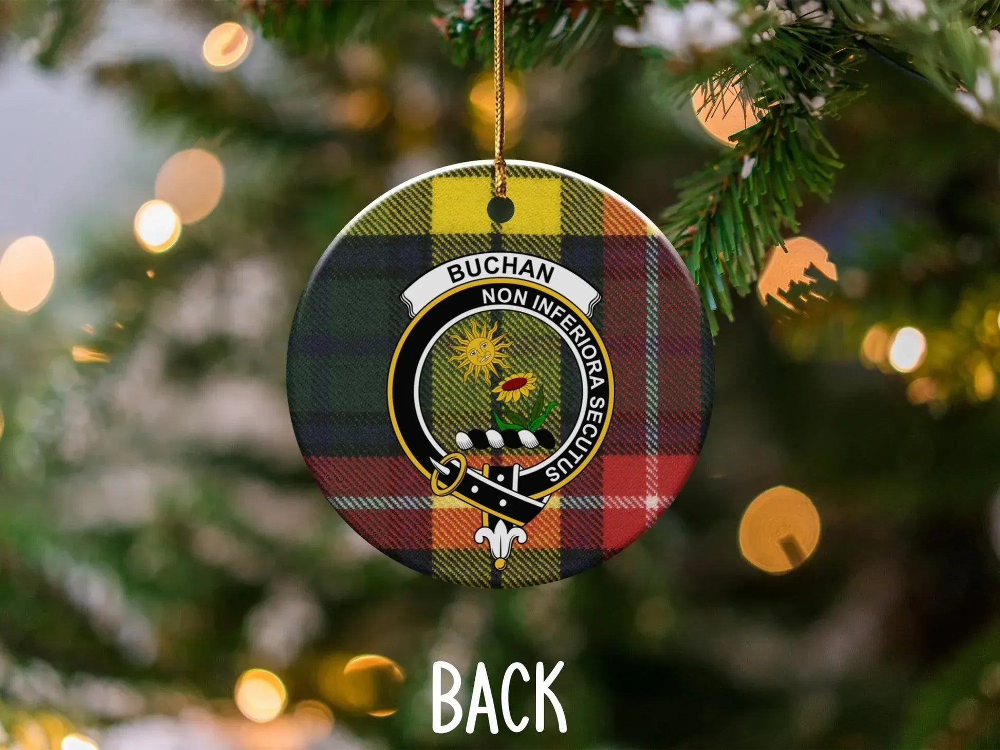 Buchan Non Inferior Secundis Plaid Ornament product