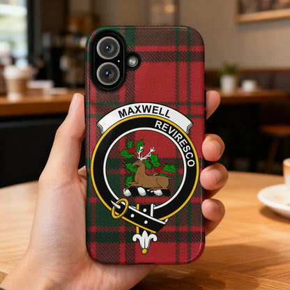 Maxwell Revresco Red Tartan Pattern Phone Case