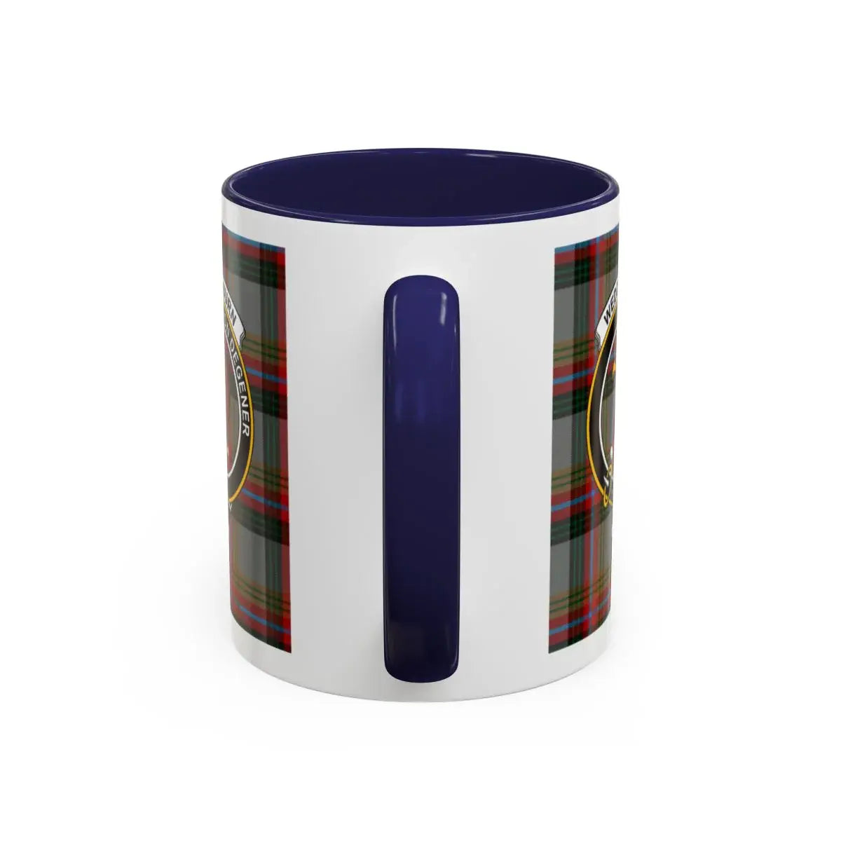 Scottish Clan Tartan Mug with Emblem Design