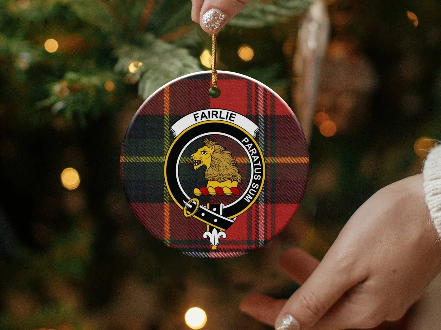Scottish Clan Fairlie Christmas Tree Ornament product