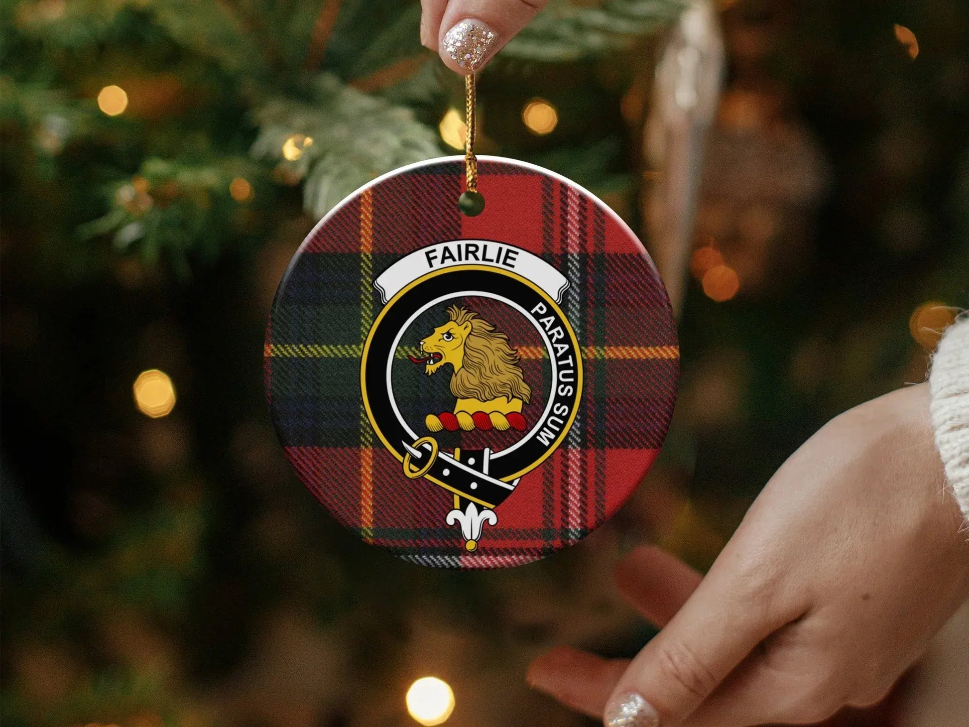 Scottish Clan Fairlie Christmas Tree Ornament product