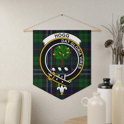 Family Crest with Hogg Dat Gloria Vires Tartan product
