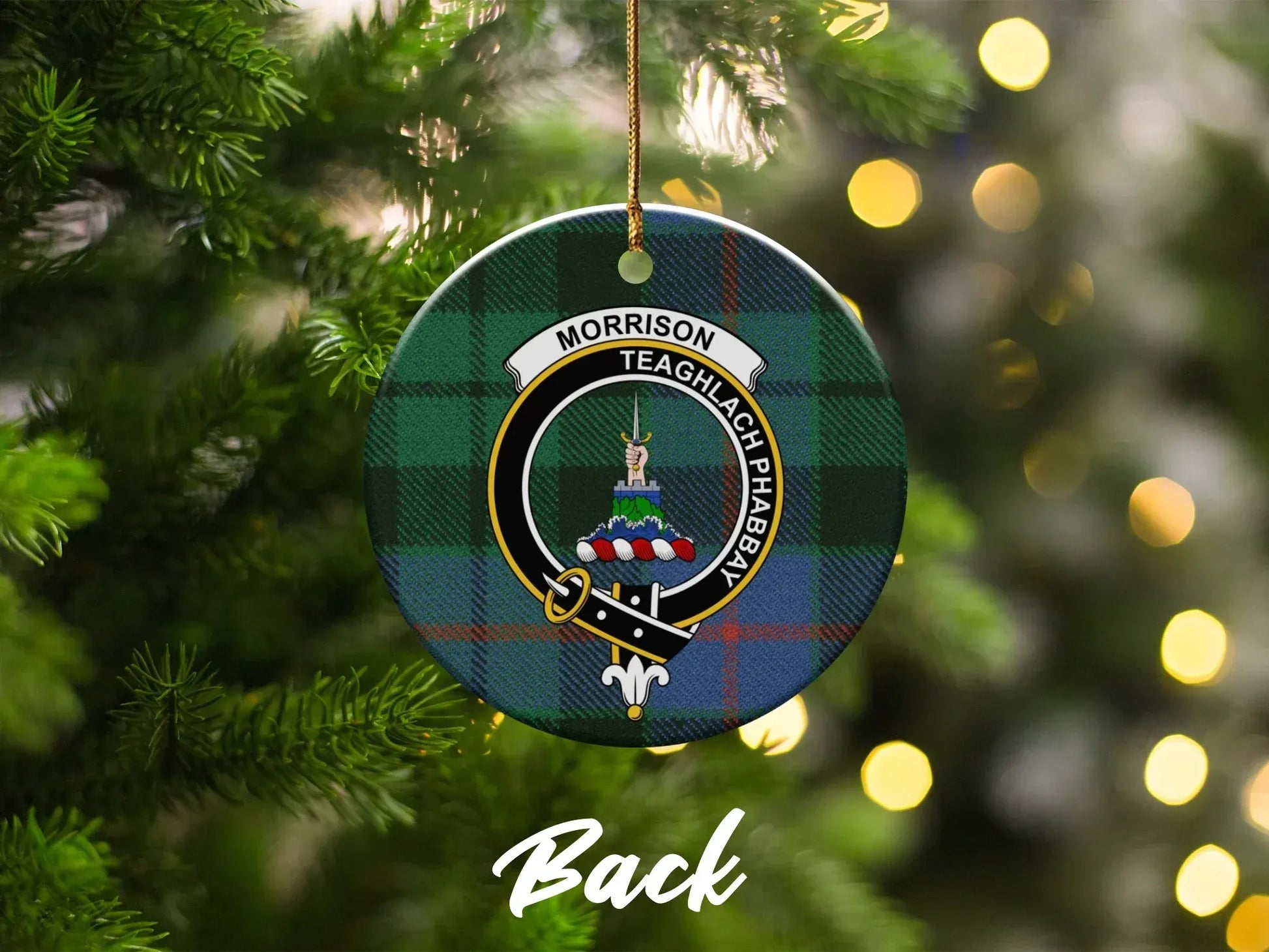 Morrison Teaghlach Phasba Family Crest Ornament product