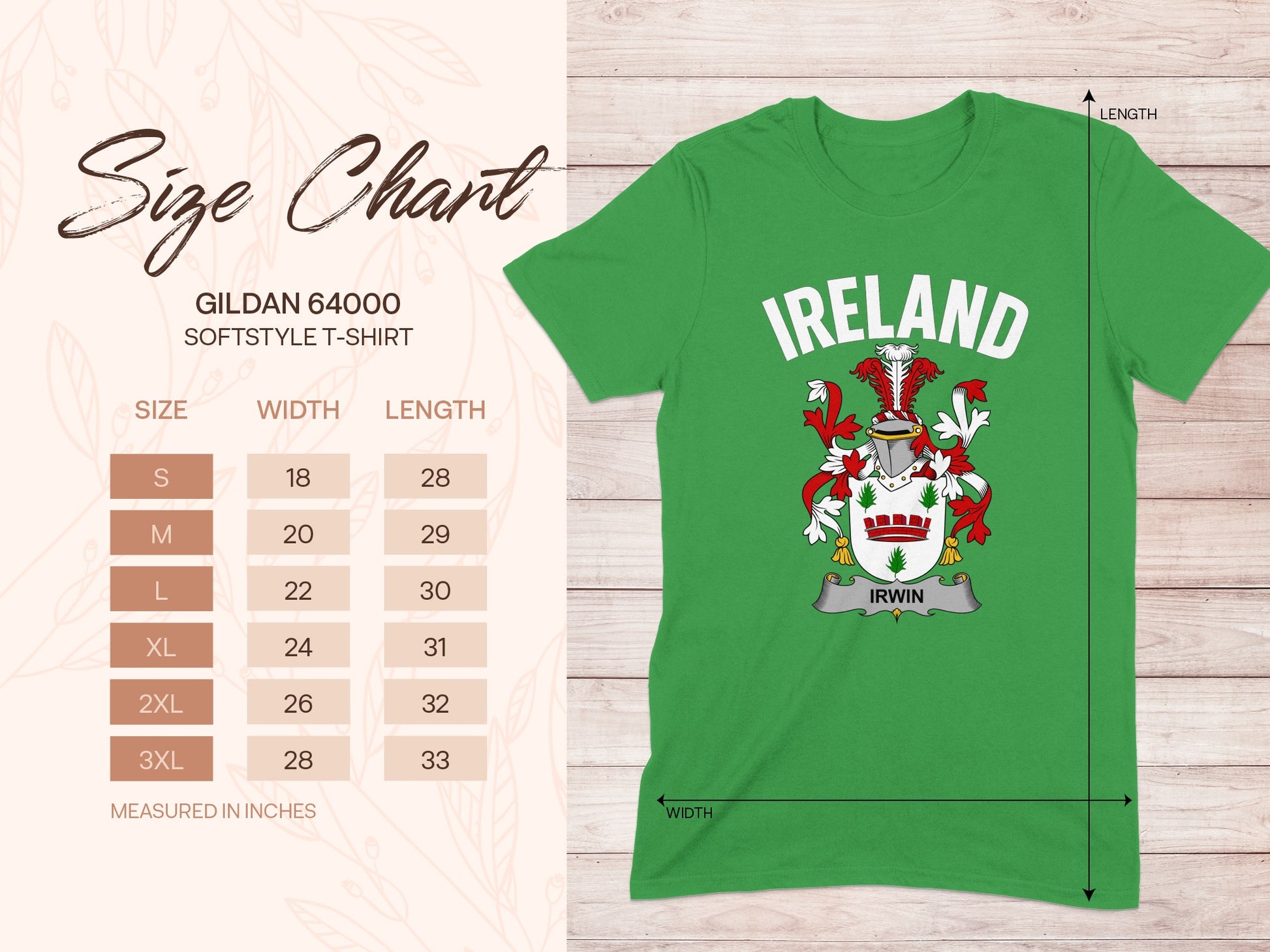 Ireland Crest Green Softstyle T-Shirt