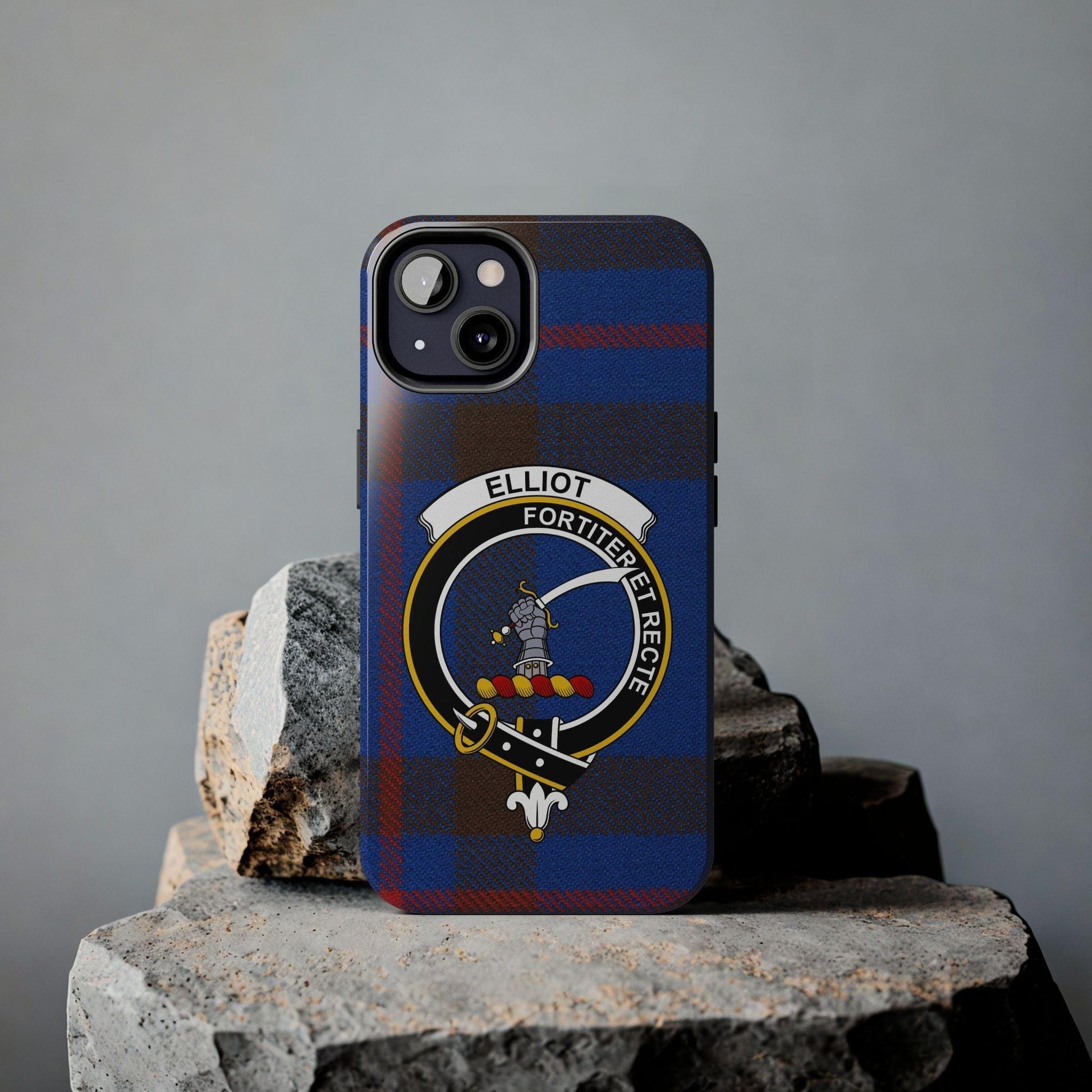 Elliot Clan Scottish Crest Tartan Cell Phone Case - Celtic Ancestry Gifts