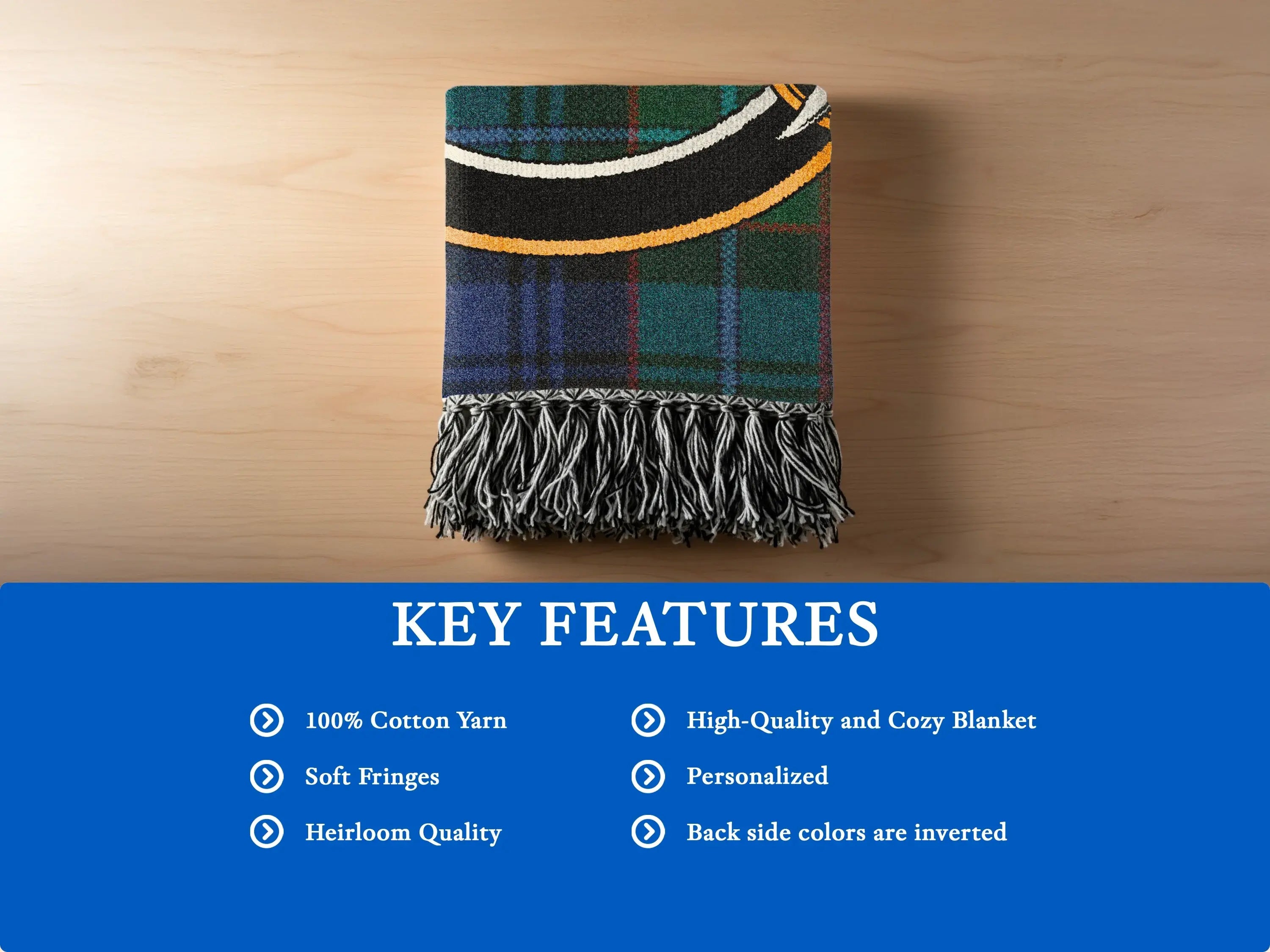 High-Quality and Cozy Blanket with Soft Fringes