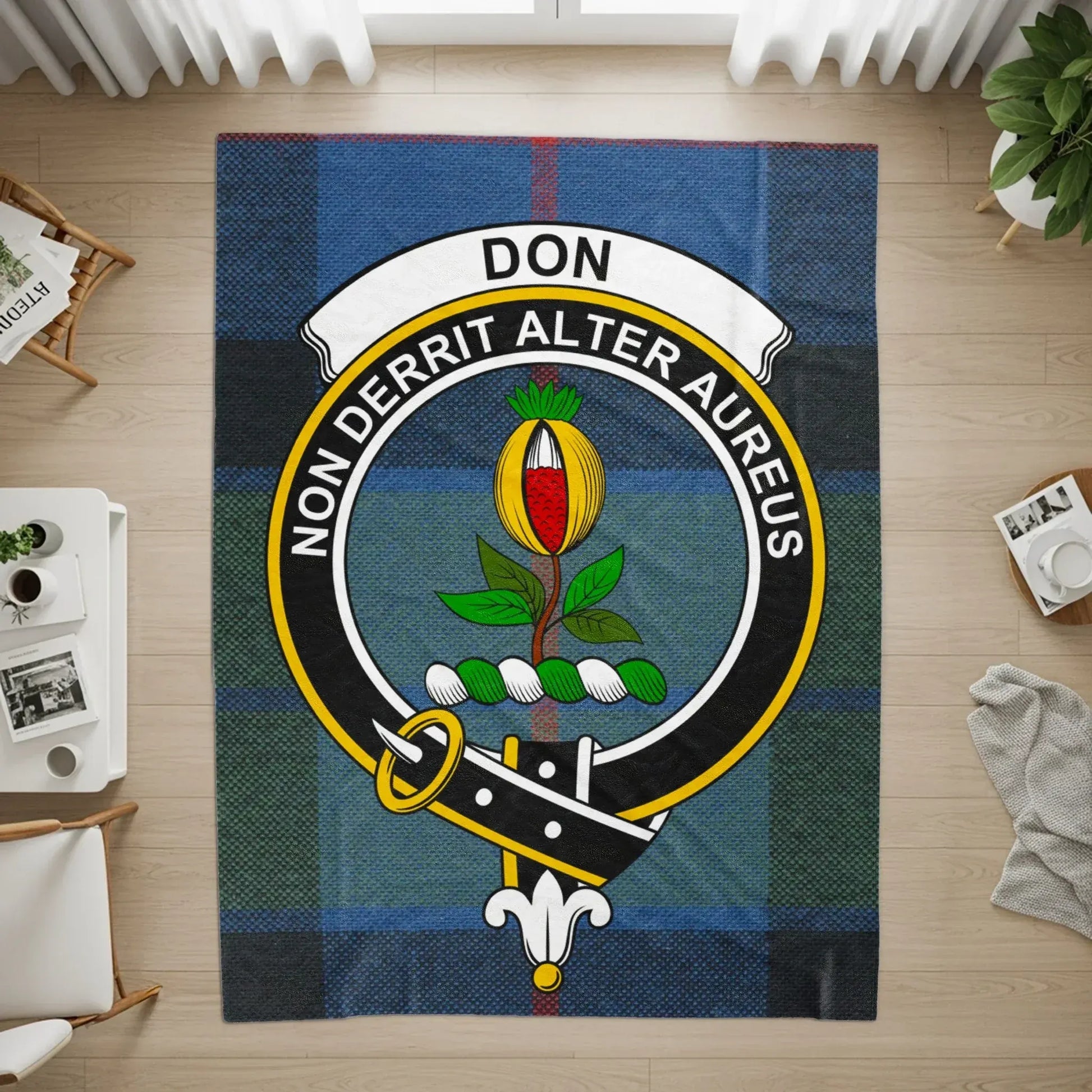 Scottish Family Crest Emblem Tartan Blanket product