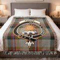 Purves Clan Motto Clarior E Tenebris Tartan Blanket