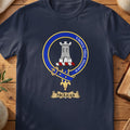 McLean Scottish clan crest T-shirt in Navy