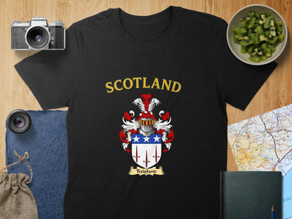 Treipland Clan Family Crest Scotland T-Shirt - Celtic Ancestry Gifts
