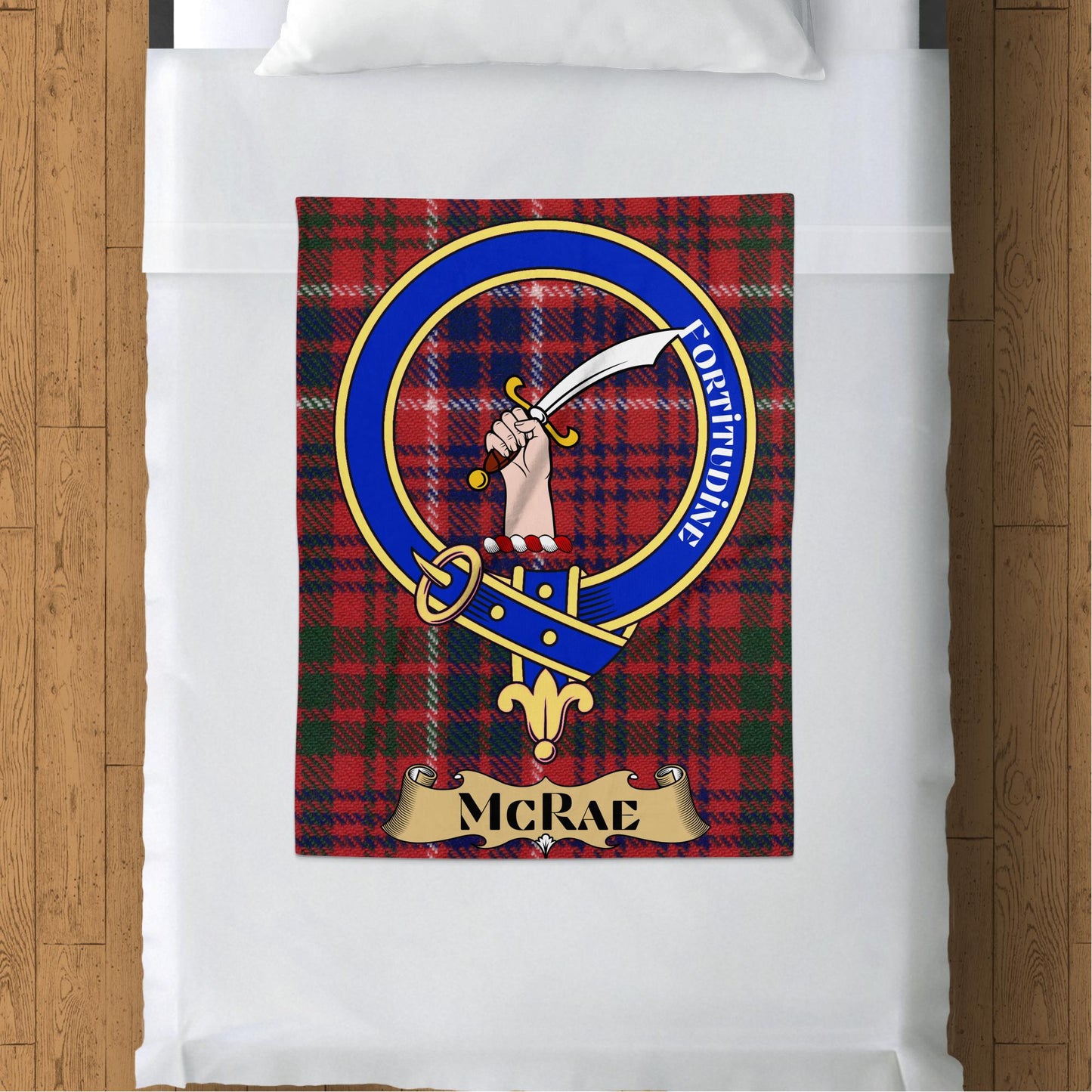 Scottish Clan McRae Tartan Design Throw Blanket - Living Stone Gifts