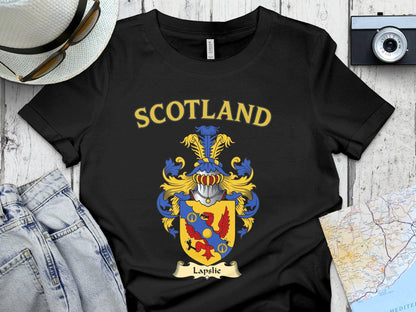 Scotland Lapslie Family Crest Short Sleeve Shirt product type