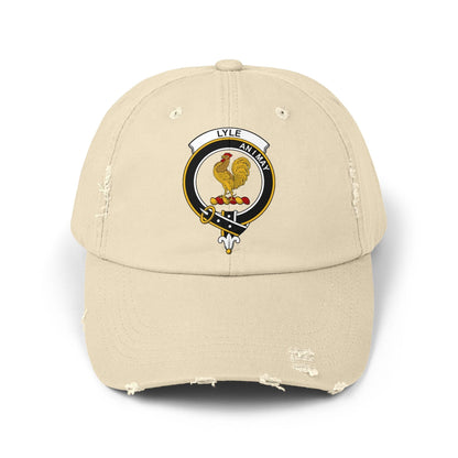 Lyle Clan Crest Heritage Distressed Baseball Cap - Celtic Ancestry Gifts