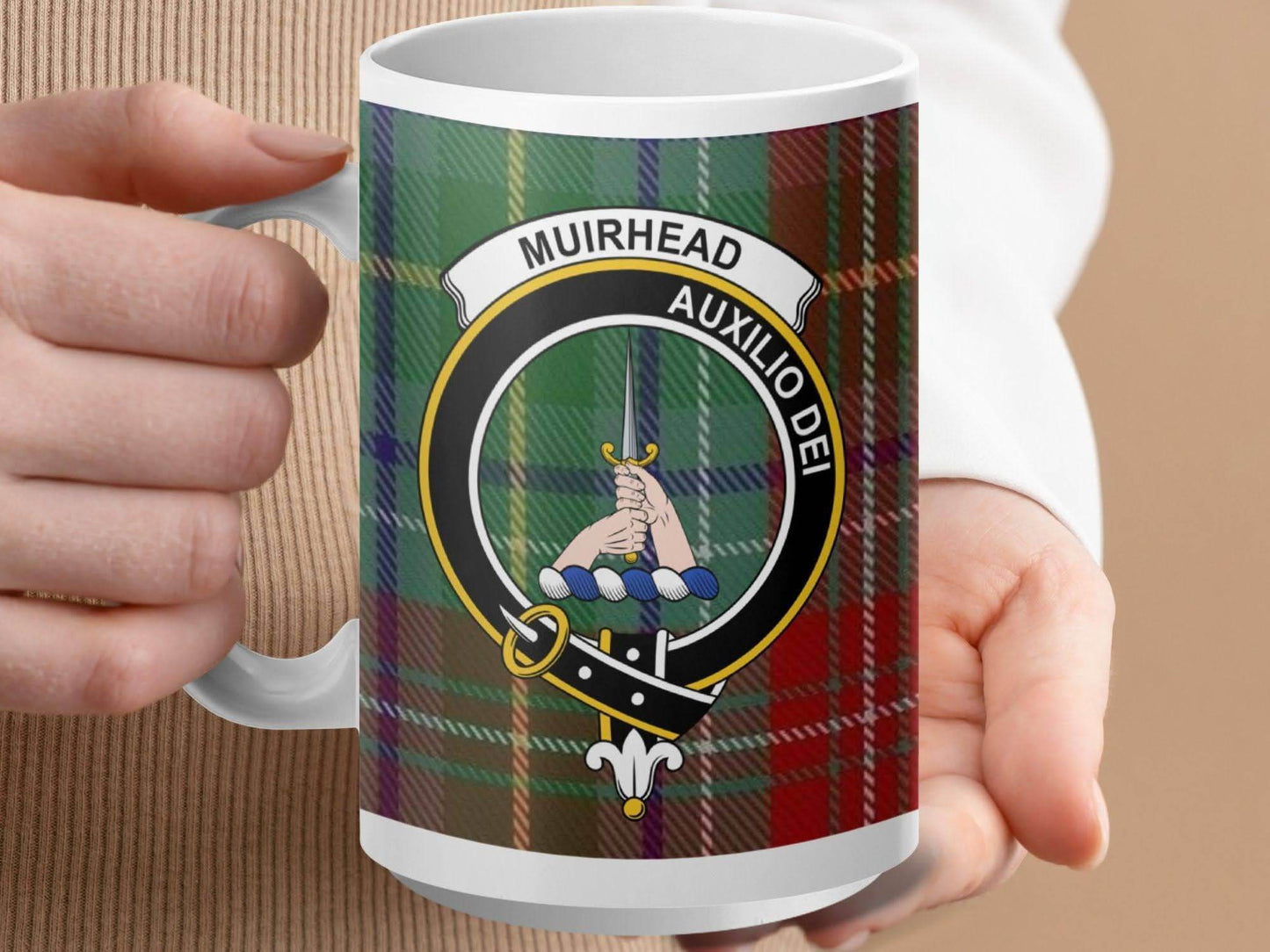 Muirhead Auxilio Dei Plaid Patterned Mug product