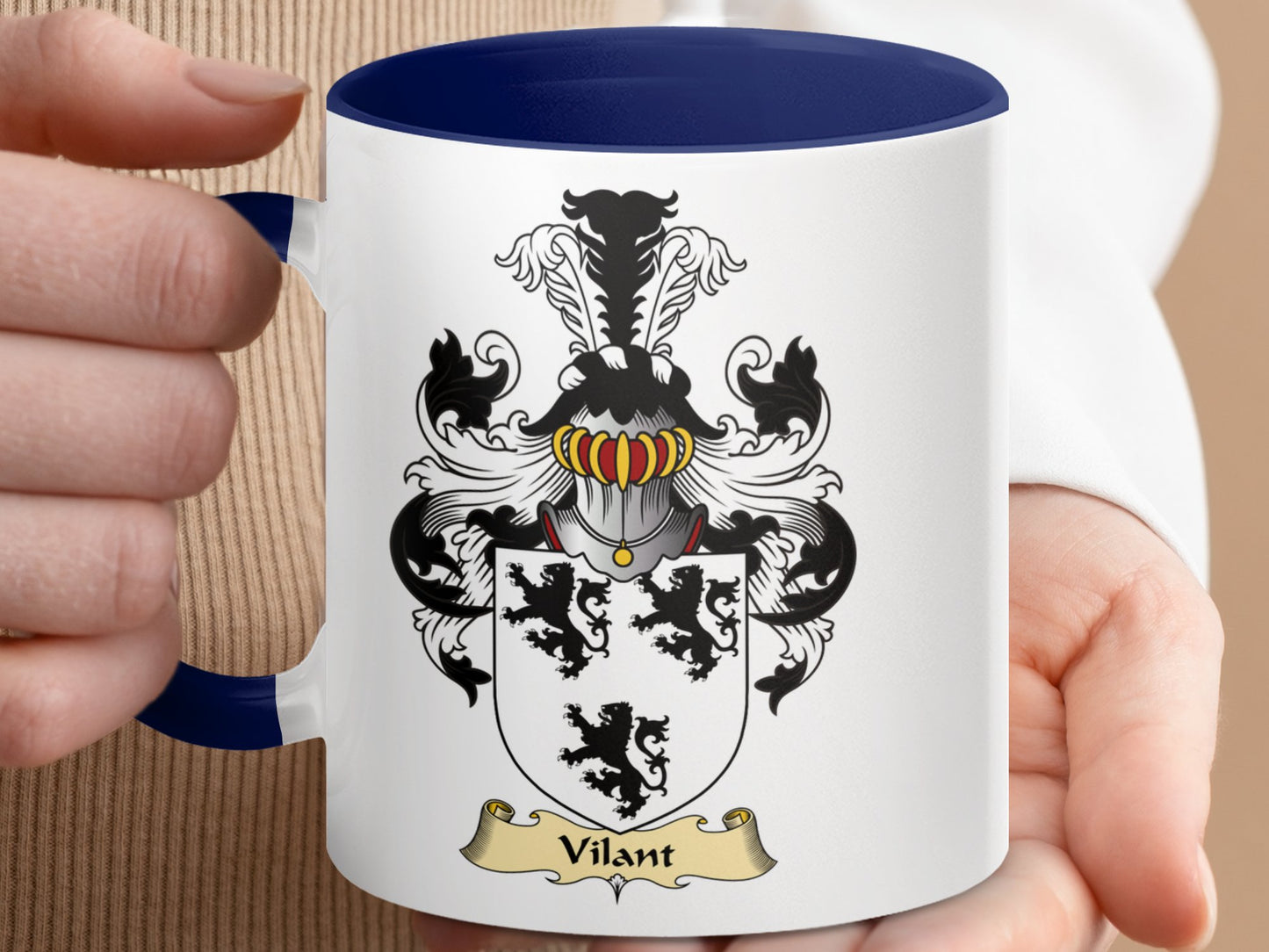 Clan Vilant Scottish Coat of Arms Mug - Living Stone Gifts