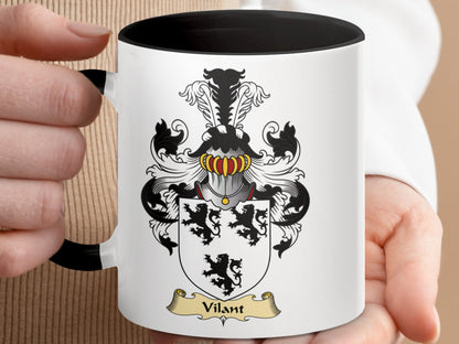 Clan Vilant Scottish Coat of Arms Mug - Living Stone Gifts