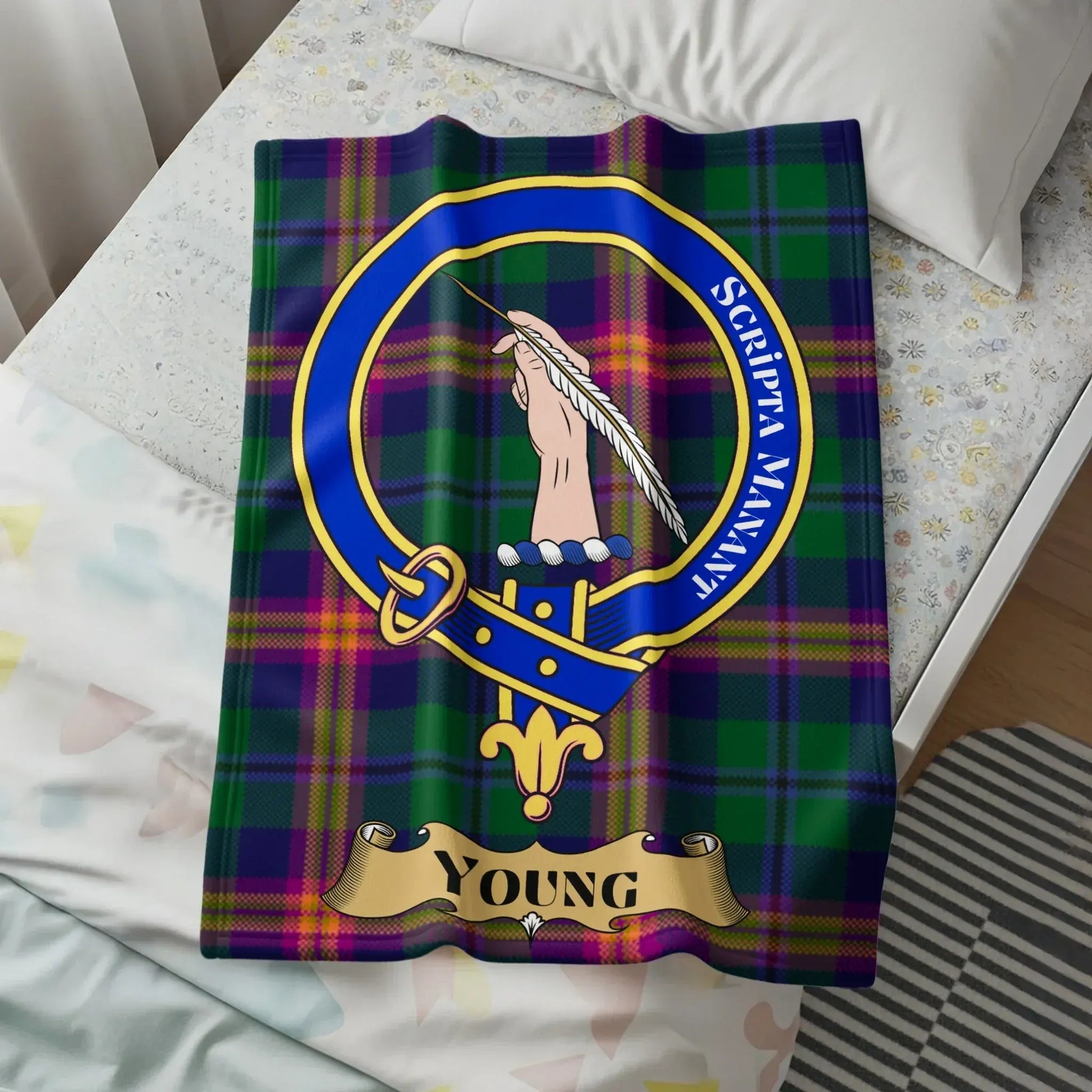 Scripta Manent Young Tartan Blanket product