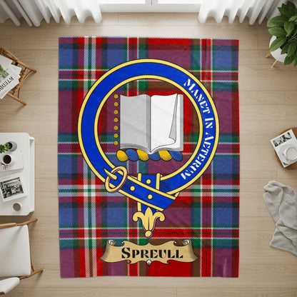 Manet in Aeternum Spreull Crest on Plaid Rug product