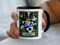 Doran Irish family crest black accent mug