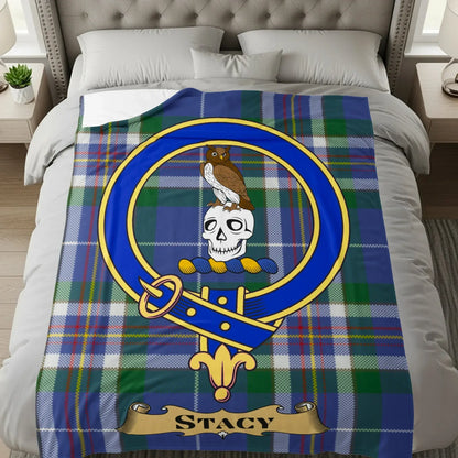 Custom Skull and Owl Clan Crest Stacy Blanket product type