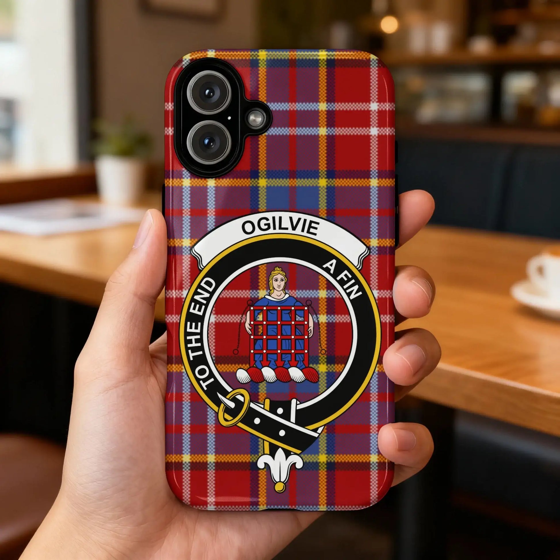 Ogilvie Tartan Clan Crest Phone Case Accessory