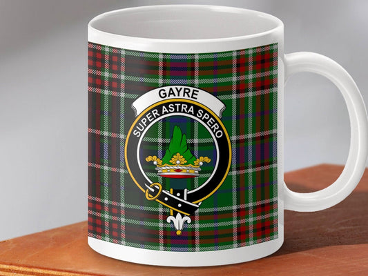 Gayre Super Astra Spero Motto Plaid Design Mug product
