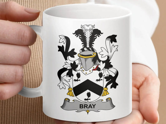 Bray Surname Irish Family Crest Mug - Celtic Ancestry Gifts