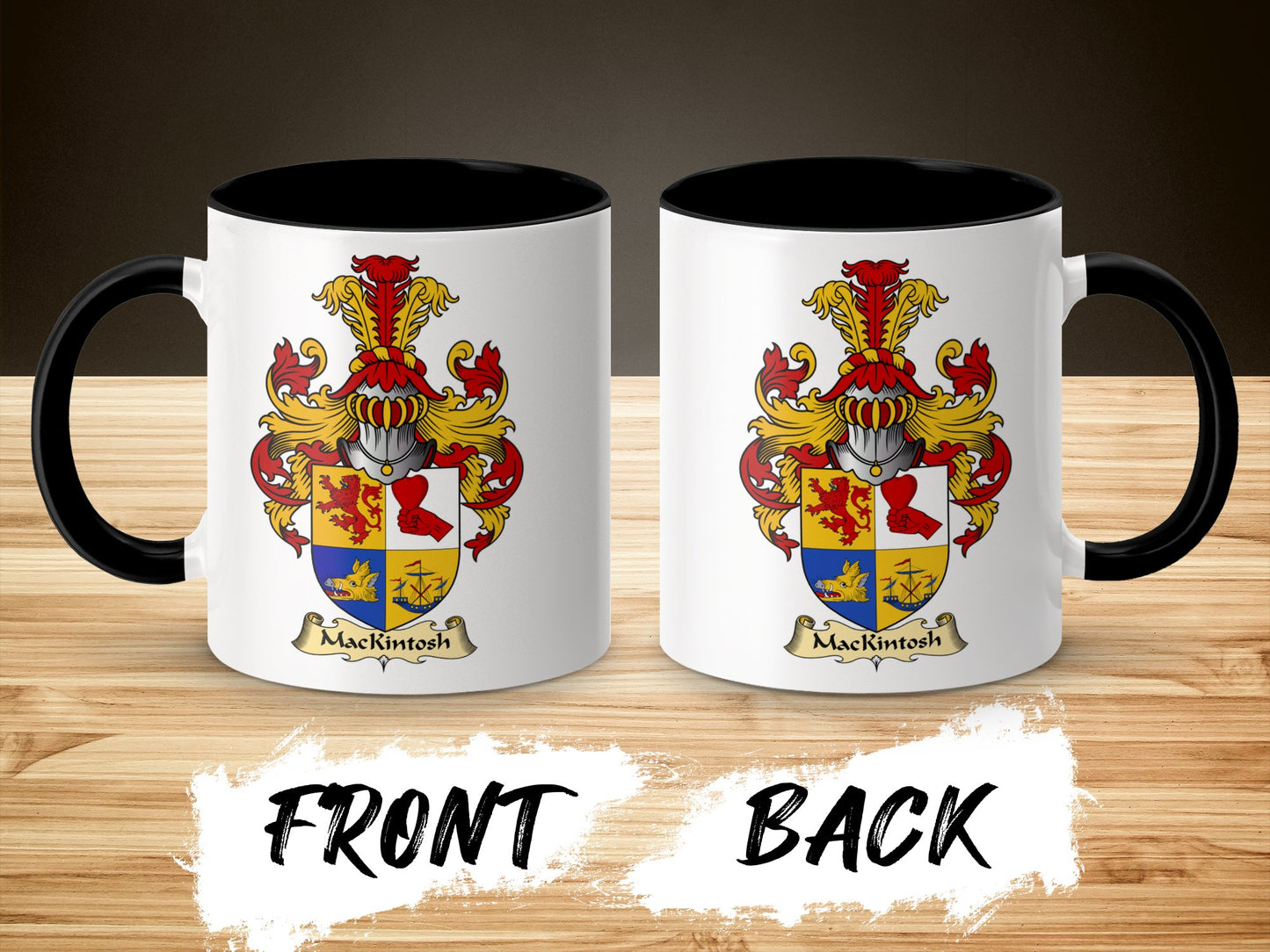 Mackintosh Scottish Coat of Arms Accent Coffee Mug - Living Stone Gifts