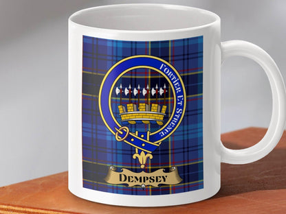 Dempsey Coat of Arms Clan Crest Plaid Design Mug product
