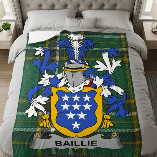 Personalized Baillie Family Crest Blanket product