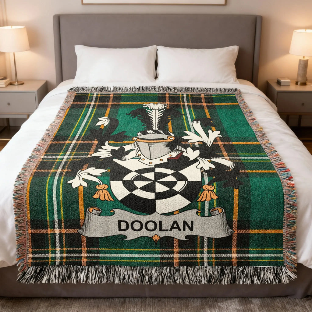 Doolan Family Coat Arms Plaid Blanket product type