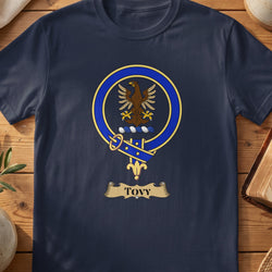 Tovy Scottish clan crest T-shirt in Navy