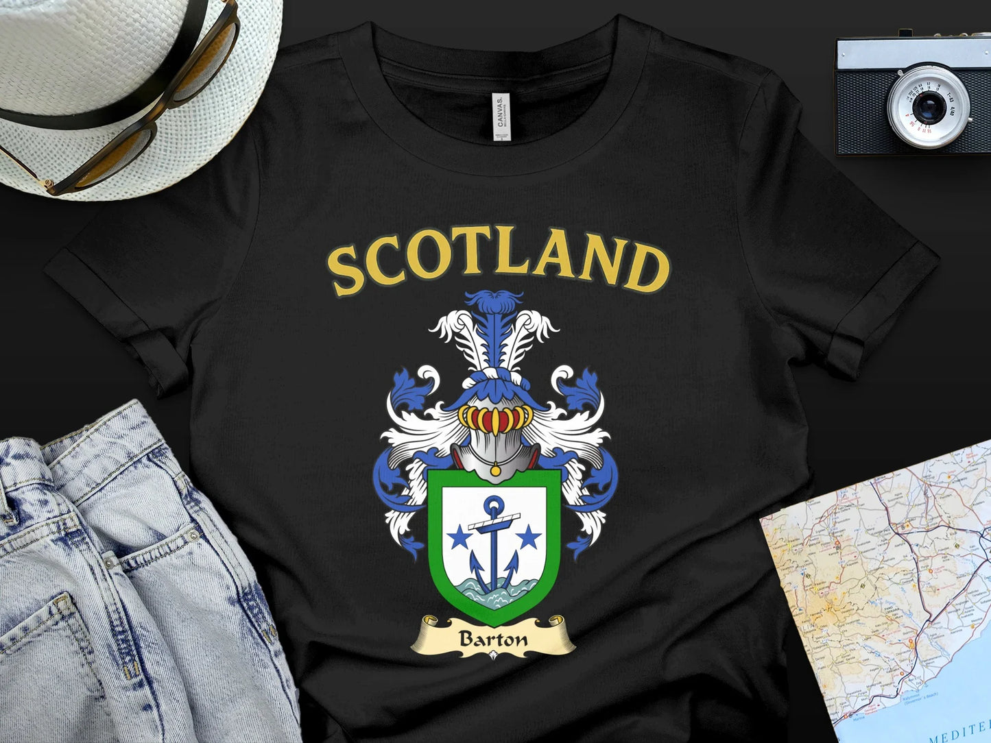 Scotland Barton Crest Graphic Men's T-shirt product type