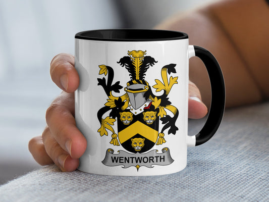 Wentworth Surname Irish Family Crest Mug - Living Stone Gifts