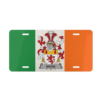 Irish Family Crest Bryne Coat of Arms License Plate product