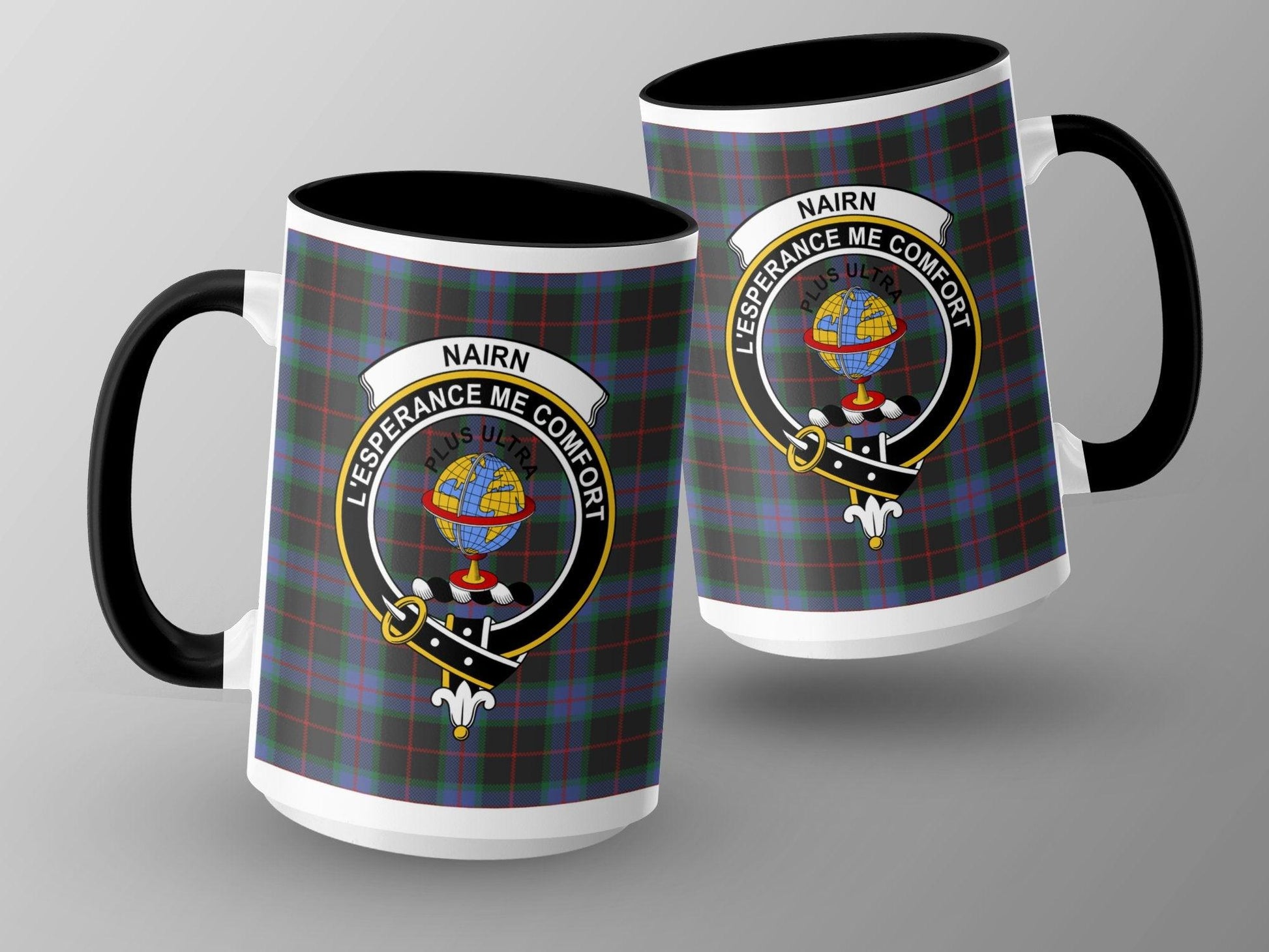 Nairn Scottish Clan Crest Tartan Design Printed Mug - Living Stone Gifts