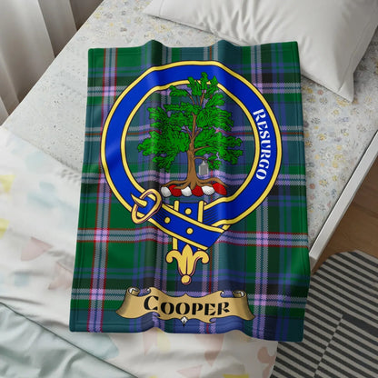 Cooper Resurgo Clan Crest Tartan Pattern Blanket product