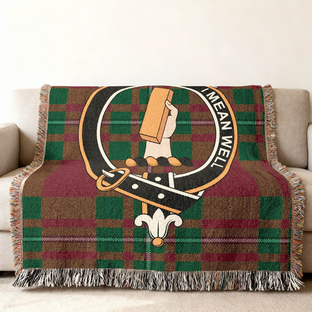 Scottish Clan Tartan I Mean Well Sofa Throw Blanket