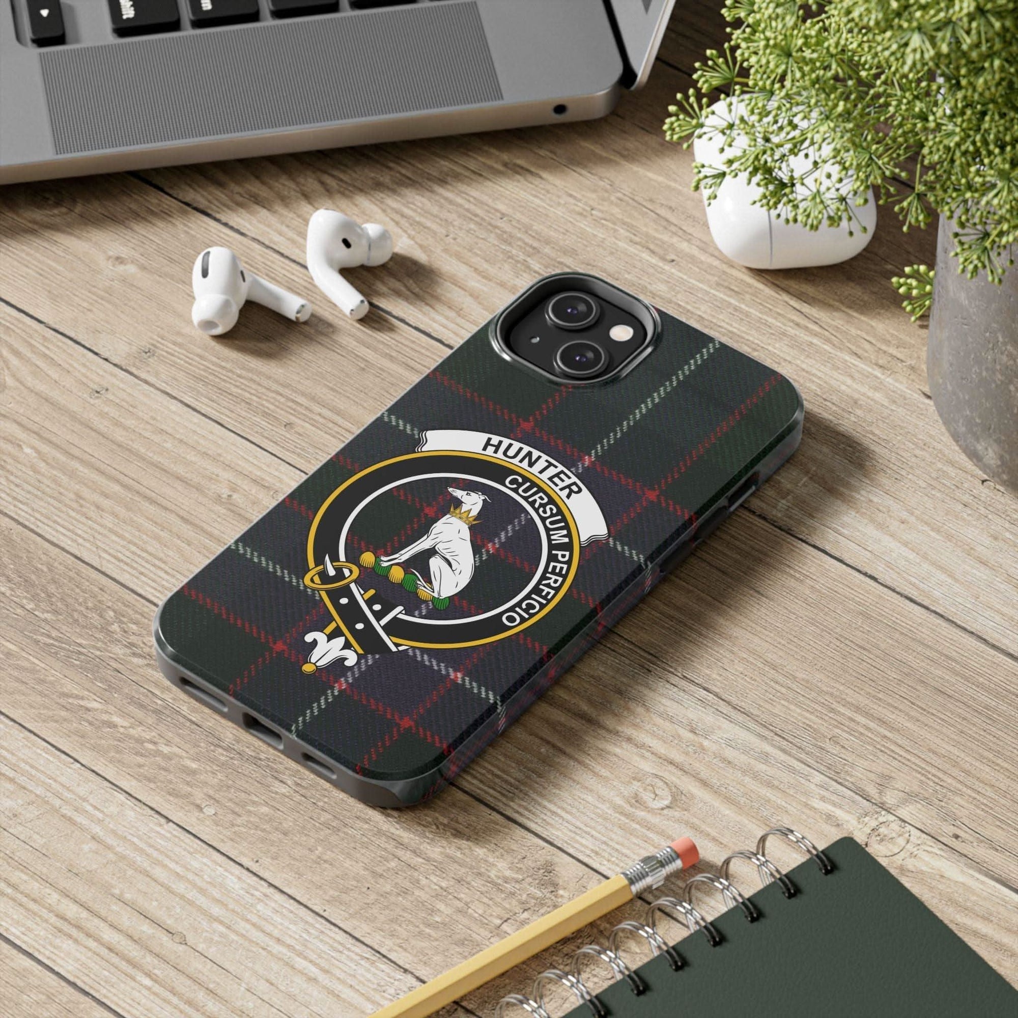 Hunter Clan Scottish Tartan Cell Phone Case - Celtic Ancestry Gifts
