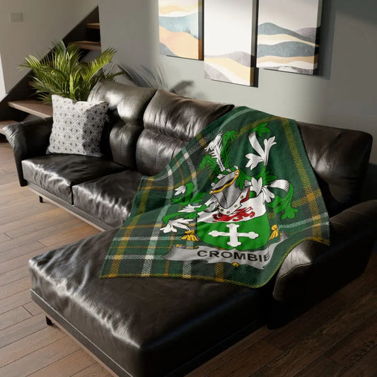 Cozy Crombie Clan Family Crest Throw Blanket product