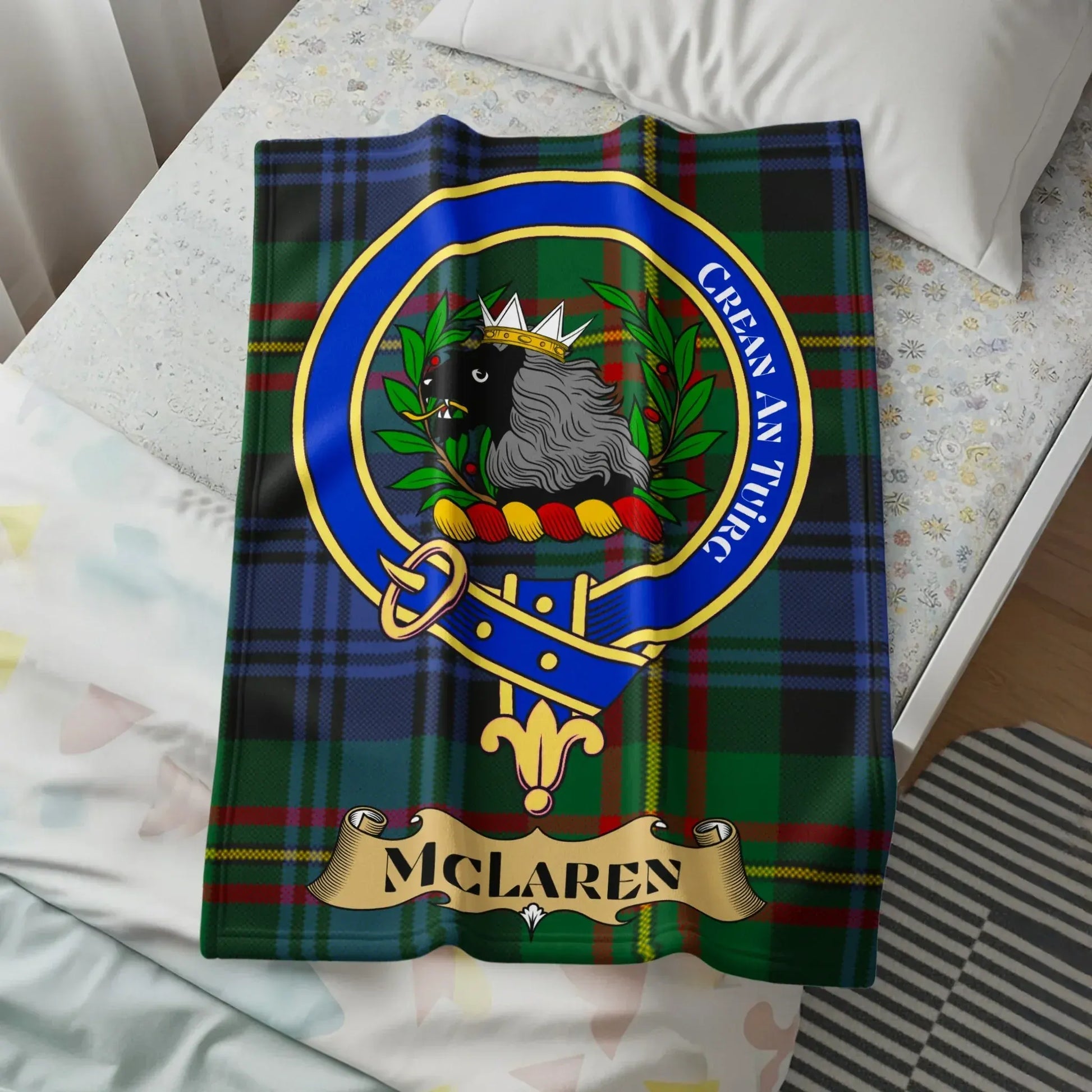 McLaren Clan Crest Tartan Blanket product type