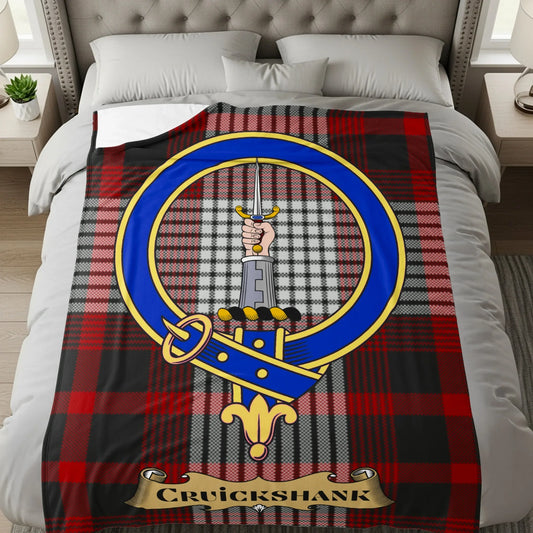 Crickshank Family Crest Tartan Blanket product