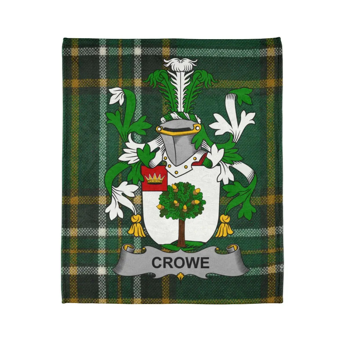 Crowe Tartan Irish Coat of Arms Family Crest Blanket product