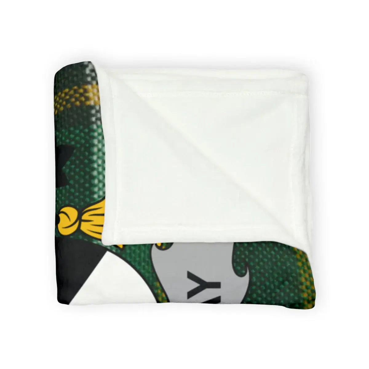 Cozy Warm Green and White Patterned Blanket product