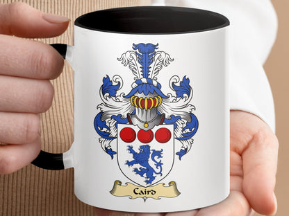 Caird Scottish Clan Emblem Accent Coffee Mug - Living Stone Gifts