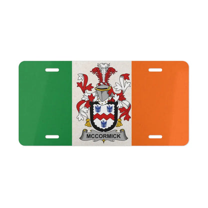 Irish Flag with McCormick Crest License Plate product